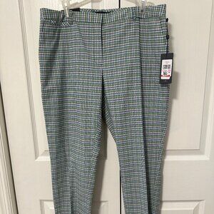NWT Tommy Hilfiger Sz 6 womens Radcliff pants multicolor striped slim